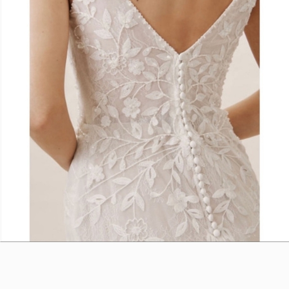 Claremont wedding gown by Bhldn (Anthropologie), size 2, lace - Picture 7 of 8